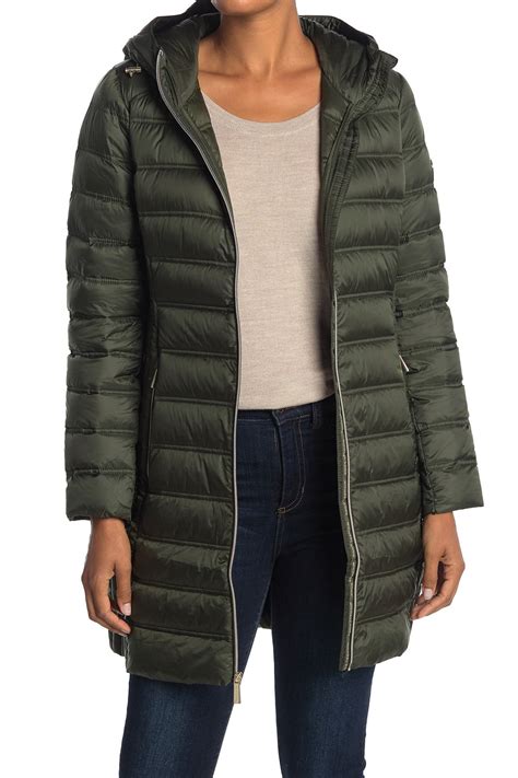 michael kors olive green puffer jacket|michael kors packable puffer jacket.